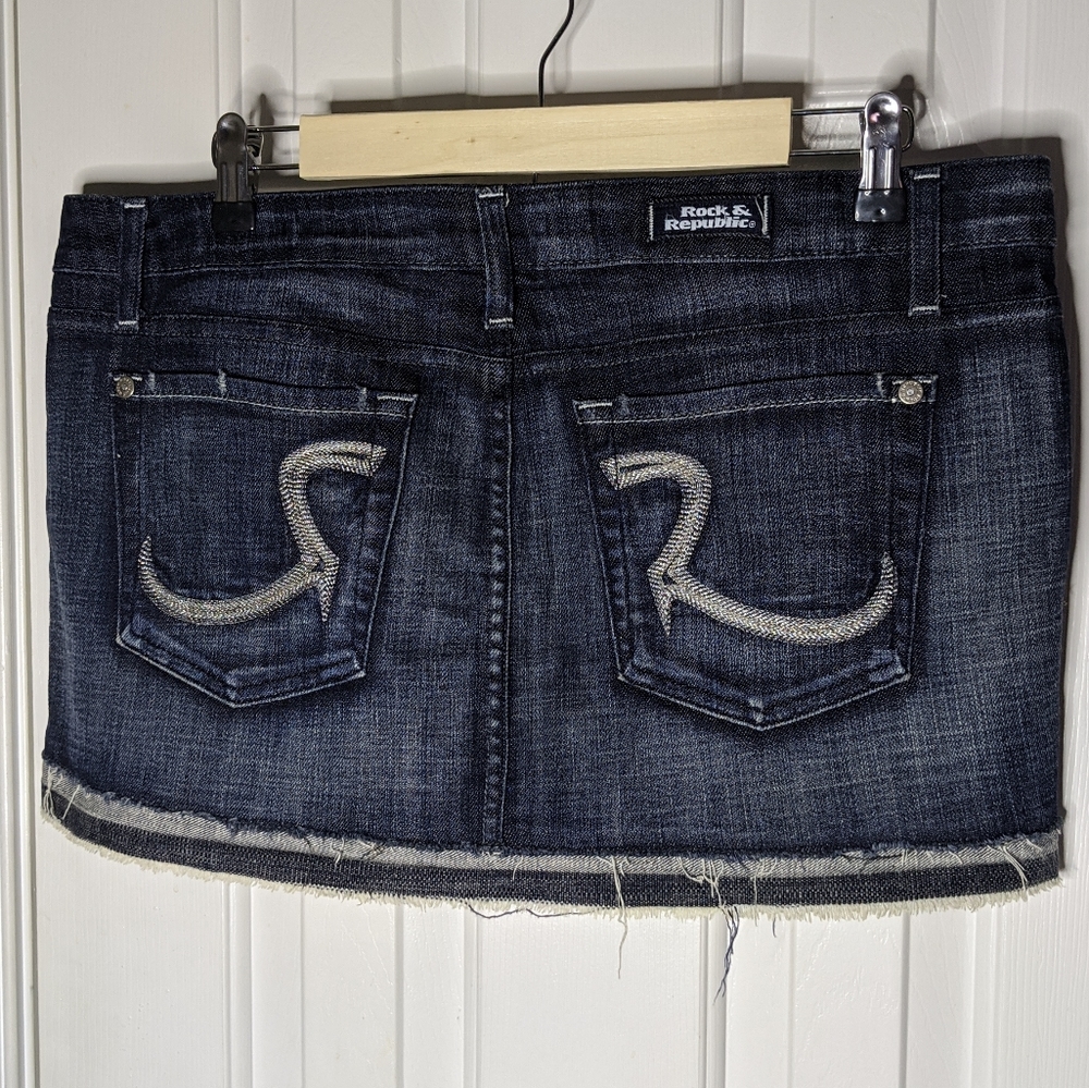 Rock & Republic Denim Mini Skirt